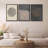 Pastel Gray Wood Tree Ring Neutral Minimalist Pictures Framed Canvas 3 Pieces Set Print Wall Art-90847685-90847687