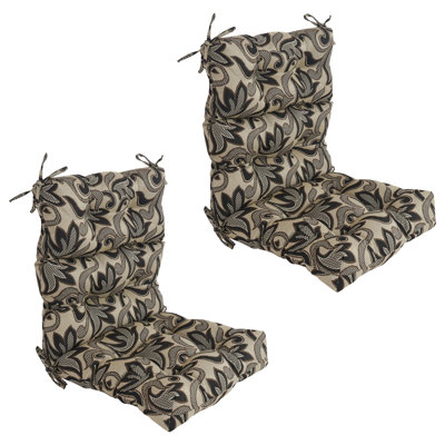 Tapestry Tufted Seat/Back Chair Cushions (Set Of 2) by Winston Porter