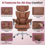 Fauteuil de bureau ergonomique Arless pour cadres de grande taille avec accoudoirs, appui-tête et repose-pieds rembourrés et réglables-434703714