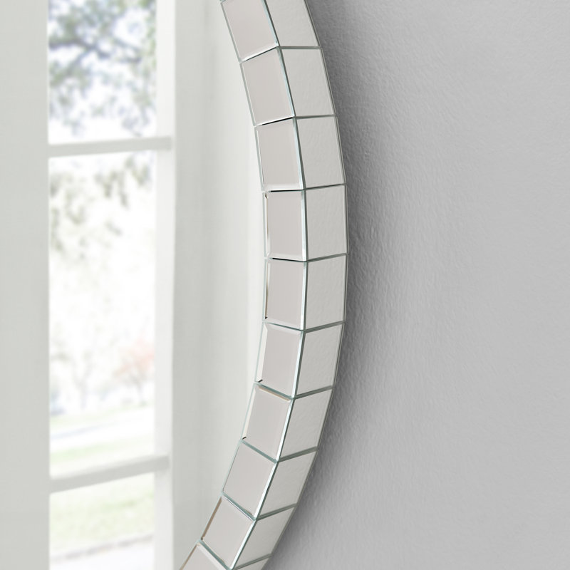 Bernelle Glass Round Mirror