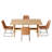 Kitchen Dining Set, 63'' Dining Table with 32.8'' Upholstered Dining Chairs(Table 4Chairs)-126089425-126089429-126089431