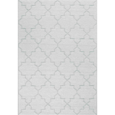 Carrizal Rectangle Geometric Hand Woven Indoor / Outdoor Area Rug