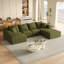 Ensemble de canapé modulaire rembourré moderne sans os, canapé modulaire en forme de L avec 6 coussins pour le salon et la chambre à coucher-118056338