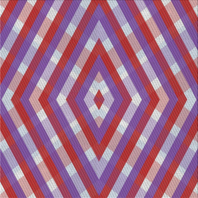 Tapis géométrique violet / mauve