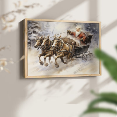 «Chirstmas Art» -CCCLLX-III - Reproduction encadrée - Restickable