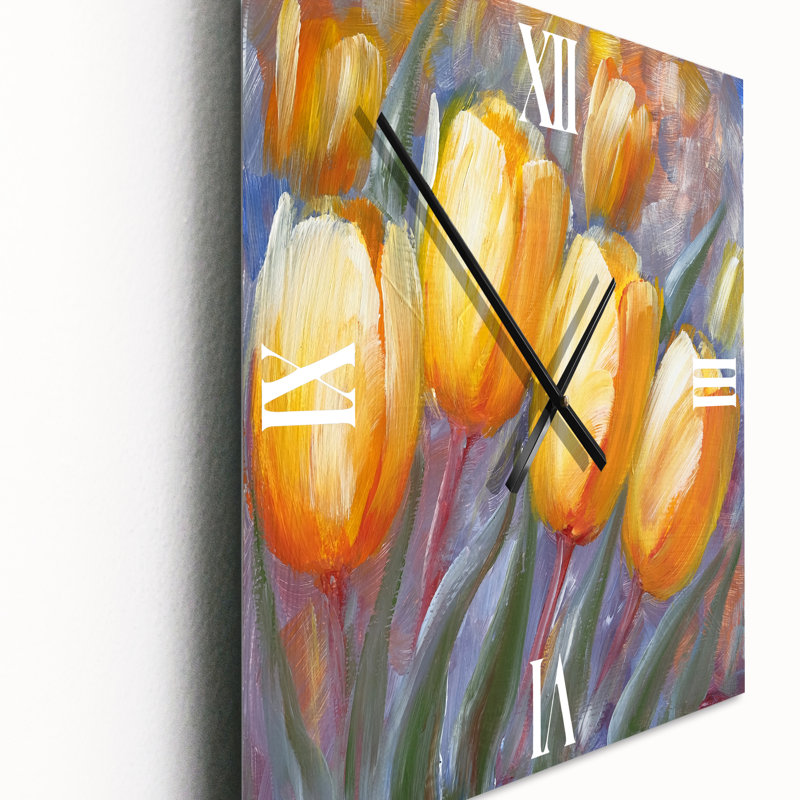 Horloge murale Blooming Tulips, Petit