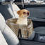 Siège d'auto central et lit de voyage pour petits chiens jusqu'à 25 lb