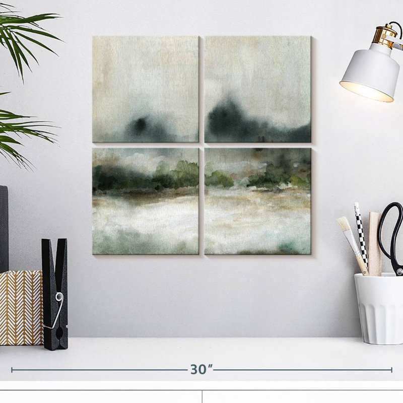 Textured Rain II, 18" H x 18" W