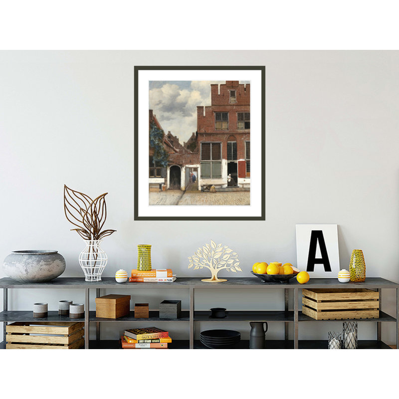 «The Little Street» par Johannes Vermeer, impression giclée sur cadre, 39,45 po H x 33,5 po L