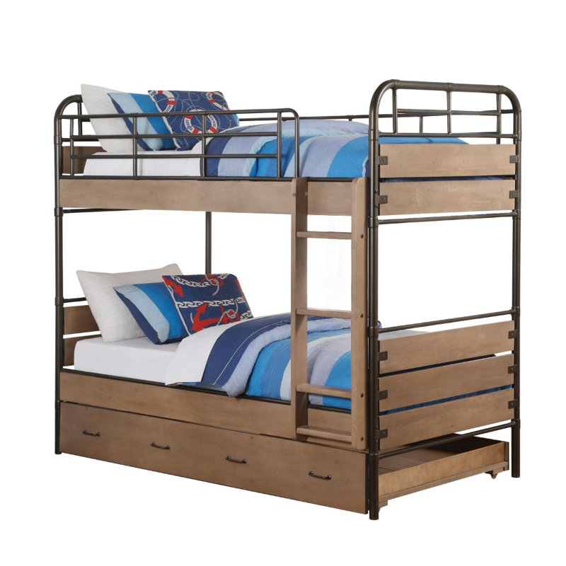 Kids Twin Bunk Bed
