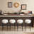 Stool 30" Tall, Round High Bar Stools, Set   2 - Contemporary upholstered dining stools for kitchens, coffee shops and bar stores - Includes sturdy hardware support legs-221149334-221149330-221149335