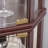 Antique Glass Corner Cabinet, Elegant Display Case For Living Room & Bar Storage, For Collections & Wine-1419111168