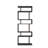 Lucy-Lee Geometric 6-Shelf Wall Library 64"H-23"W-880364524