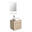 Ensemble de meuble-lavabo simple mural 24 "avec miroir Adriyanna-1781175966