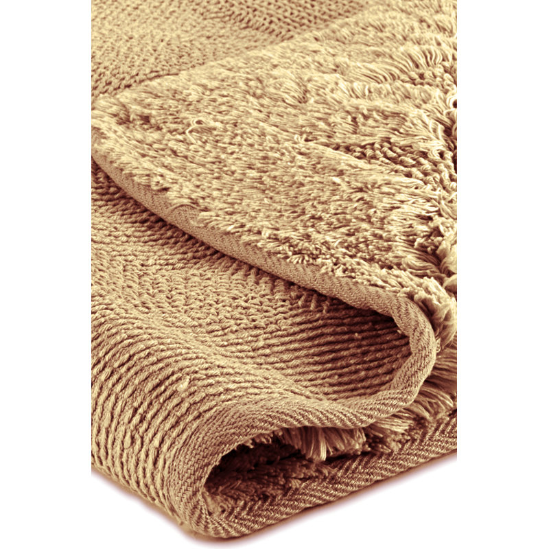 Geertjen Cotton Non-Slip Bath Rug, Coffee