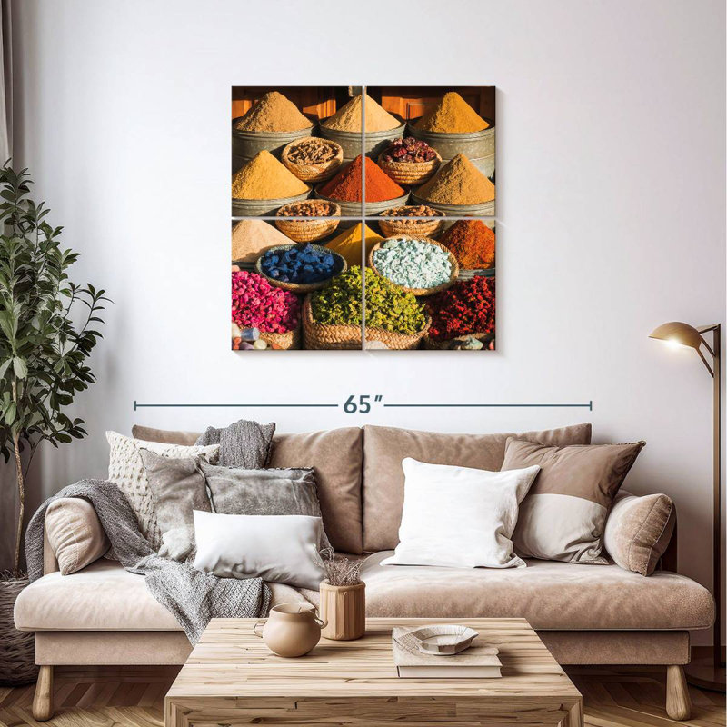 Yarlin Marrakesh Market Spices, 38" H x 38" W