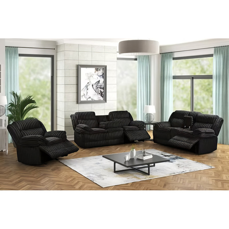 Ensemble inclinable noir 3 pièces Mello, Noir
