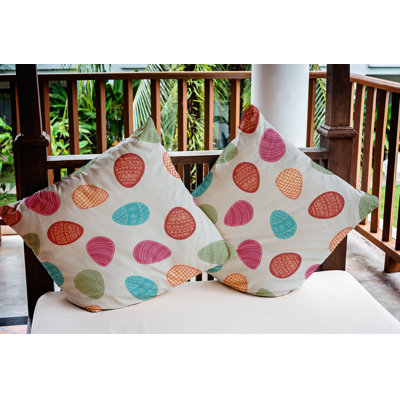 Outdoor Reversible Throw Pillow