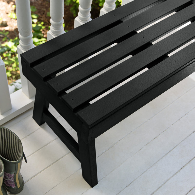 Banc de pique-nique en plastique Midwest, Noir