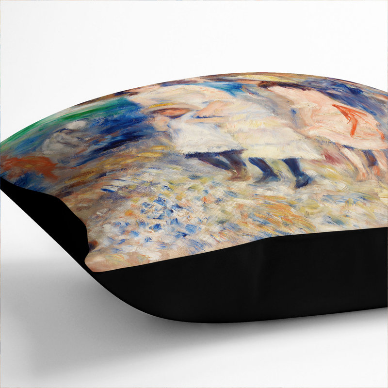 Square Cushion, 55cm H x 55cm W x 20cm D, Black