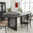 Midkiff 33.5"W×30"H Oval Dining Table Kitchen Table with Rattan Double Pedestal Base-2103659485-2123654462