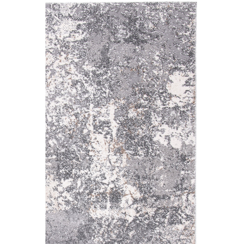 Tapis gris clair / gris Maurin, Carré 6 pi 7 po