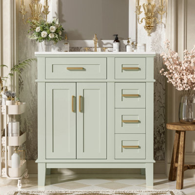 Meuble-lavabo 30 po avec lavabo en céramique