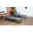 Folding Chaise Lounge Set With Reclining Back, 25.6" X 74" X 14.2", Blue-369105337