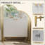 Armoire d'appoint moderne à 2 portes avec pieds coniques en métal