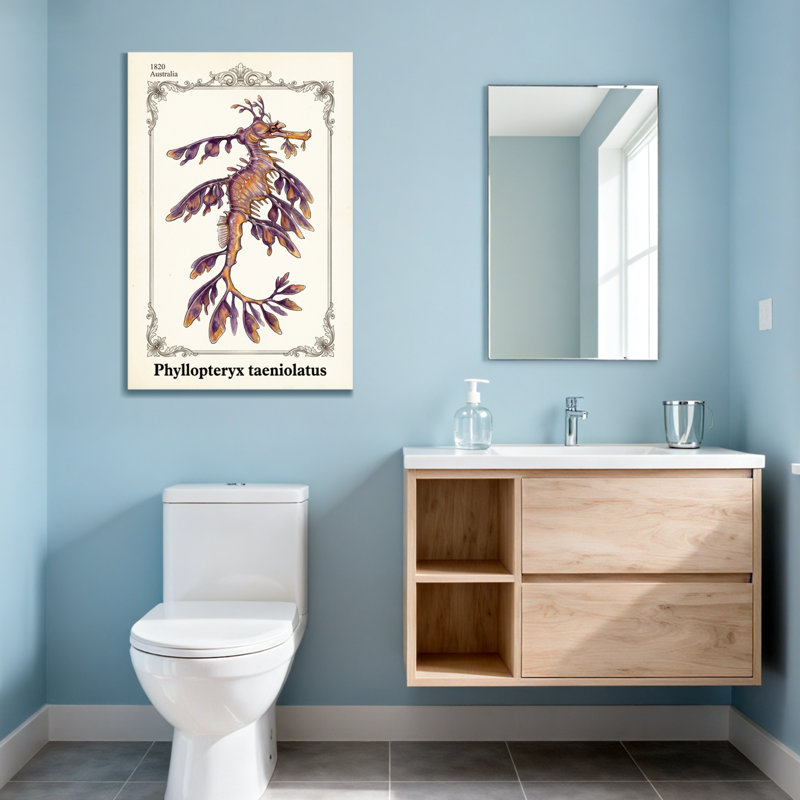 Imprimé artistique animaux Seadragon, H 48 po x l 32 po