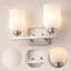 Applique murale de meuble-lavabo 2 lumières avec abat-jour en verre givré nervuré, nickel brossé-1695615536-1697578692