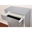 Contemporary Style 1Pc Chest Crocodile Texture Chrome Round Knobs Bar Pulls W/ Crystals Bedroom Furniture
