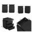 Ensemble de chambre à coucher moderne 3 pièces avec commode 6 tiroirs et 2 tables de bout, tables d'appoint USB-C