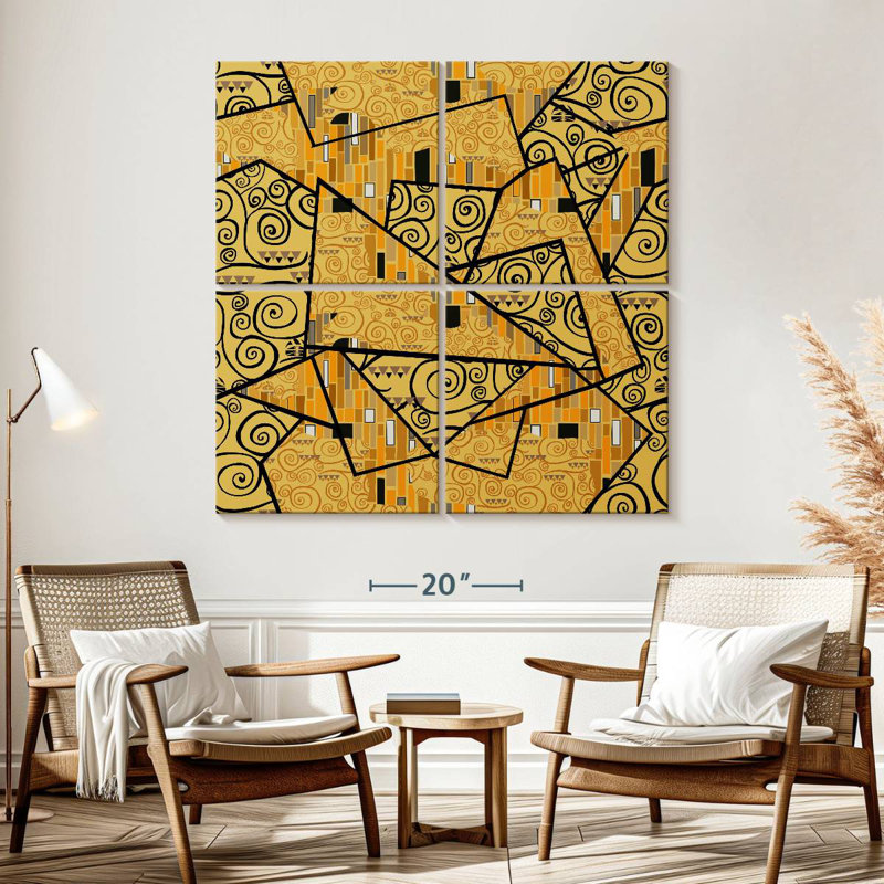 Kerner Shapes And Swirls Pattern, 57" H x 57" W