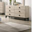 Meuble de chambre à coucher de style moderne avec commode 1 pièce et tiroirs 6X tiroirs-1908597398