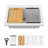 Quartz Kitchen Sink - 30" X 22"  Granite Composite Workstation Drop-In Kitchen Sink