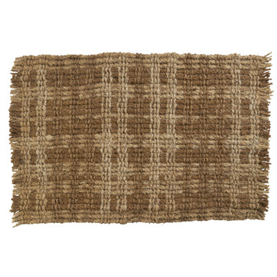 Plaid Woven Coconut Fibre Doormat