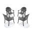 Ensemble de 4 chaises de patio en aluminium-824160712