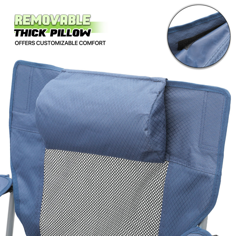Fauteuil inclinable Priyanshi, Bleu acier