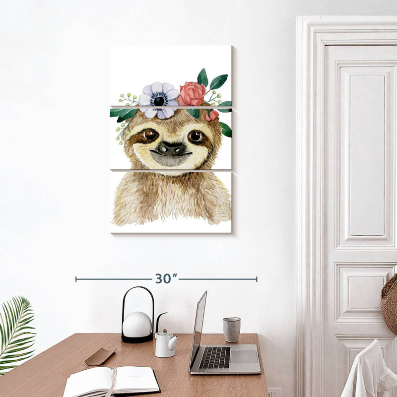 Brampt Cute Sloth, 32" H x 20" W