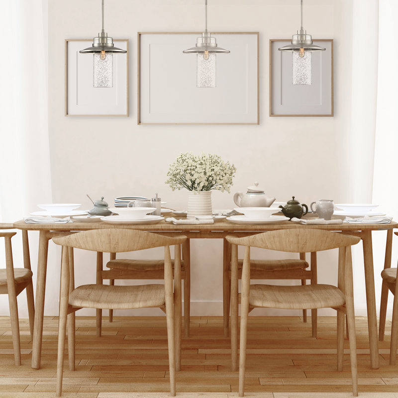 Quinault 1 - Light Satin Platinum Single Pendant