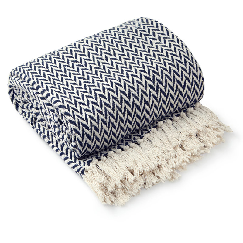 Throw Blanket For Sofas Bed Extra Large Recycled C Throw Blanket, Blue, 254cm x 178cm
