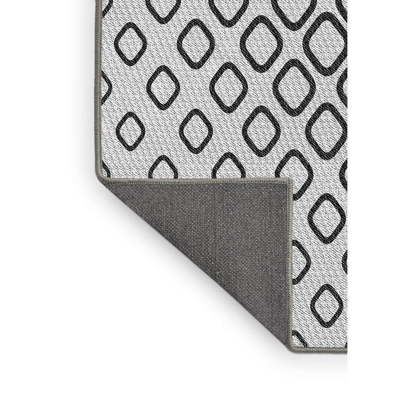 Tapis noir à motifs géométriques, Rectangle 8 pi x 12 pi
