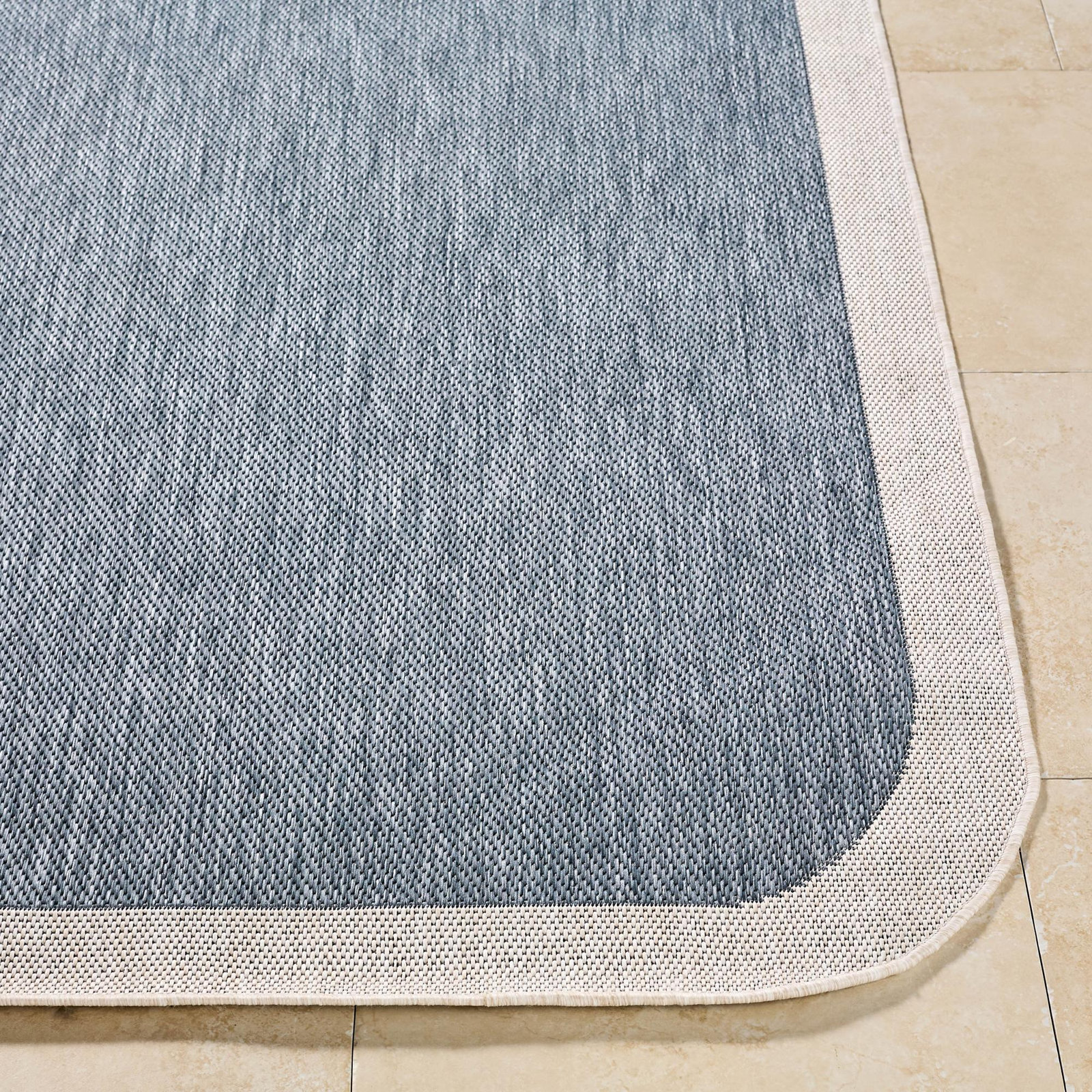 Skiles Striped Outdoor Rug, Runner 2'7.5" x 7'2.6"