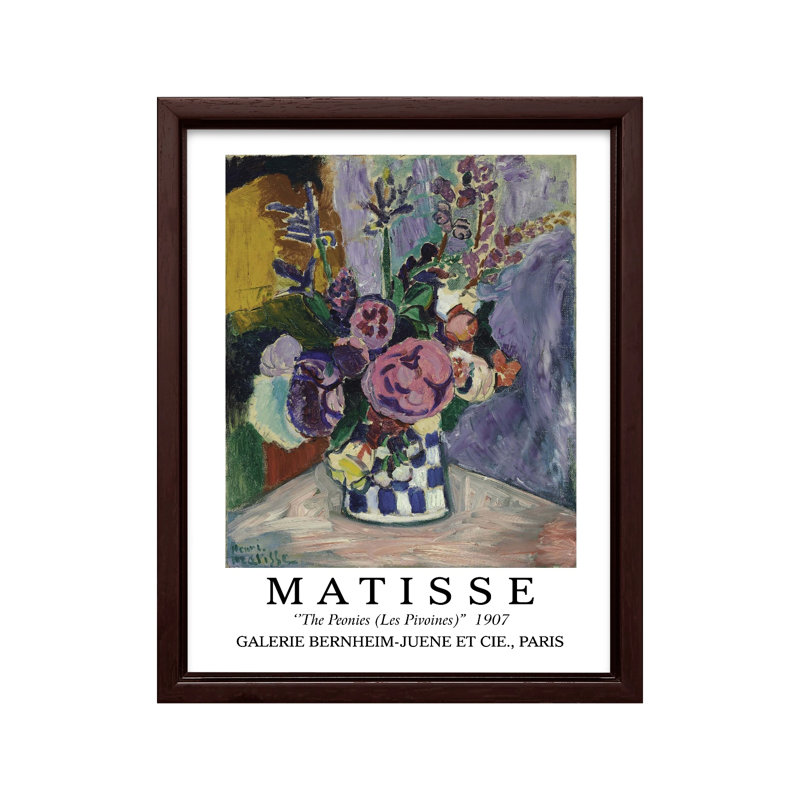 Henri Matisse - The Peonies, Unframed, Canvas, 18"H x 24"W