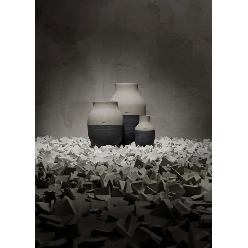Omaggio Ceramic / Porcelain Table Vase, 4.9" H x 3.1" W x 3.1" D
