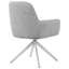 Chaise avec accoudoirs en tissu gris clair Chunyi