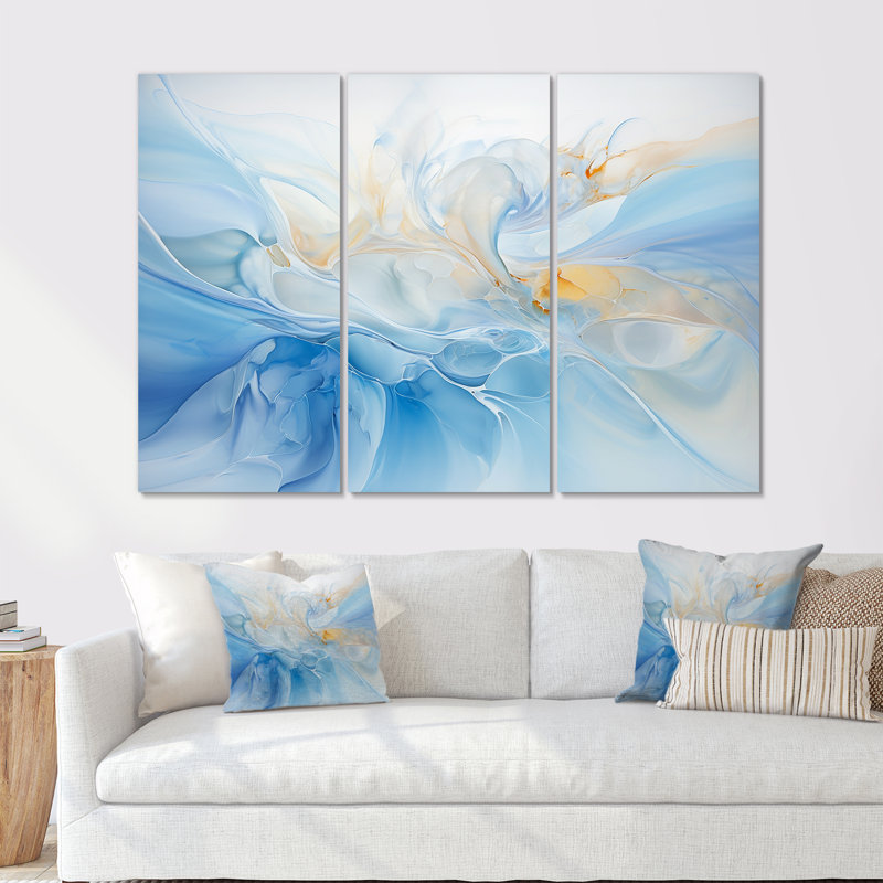 Ensemble de salon Wall Art, Toile tendue, H 40 po x l 60 po x P 1 po
