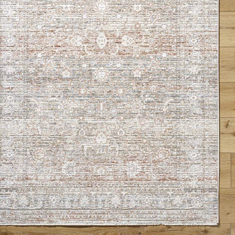 Ruford Traditional Machine Woven Area Rug, Rectangle 8'10" x 12'10"