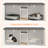 Double Cat Litter Box Enclosure Furniture-24737058